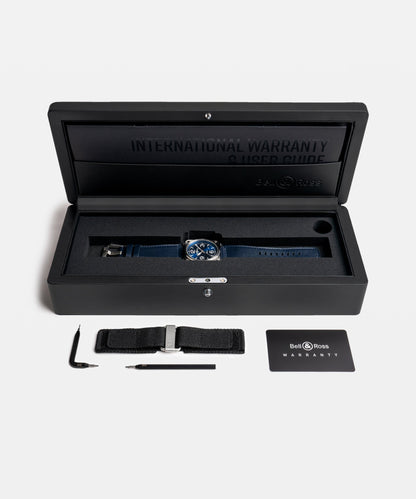Bell & Ross Watch BR-03 Blue Steel BR03A-BLU-ST/SCA