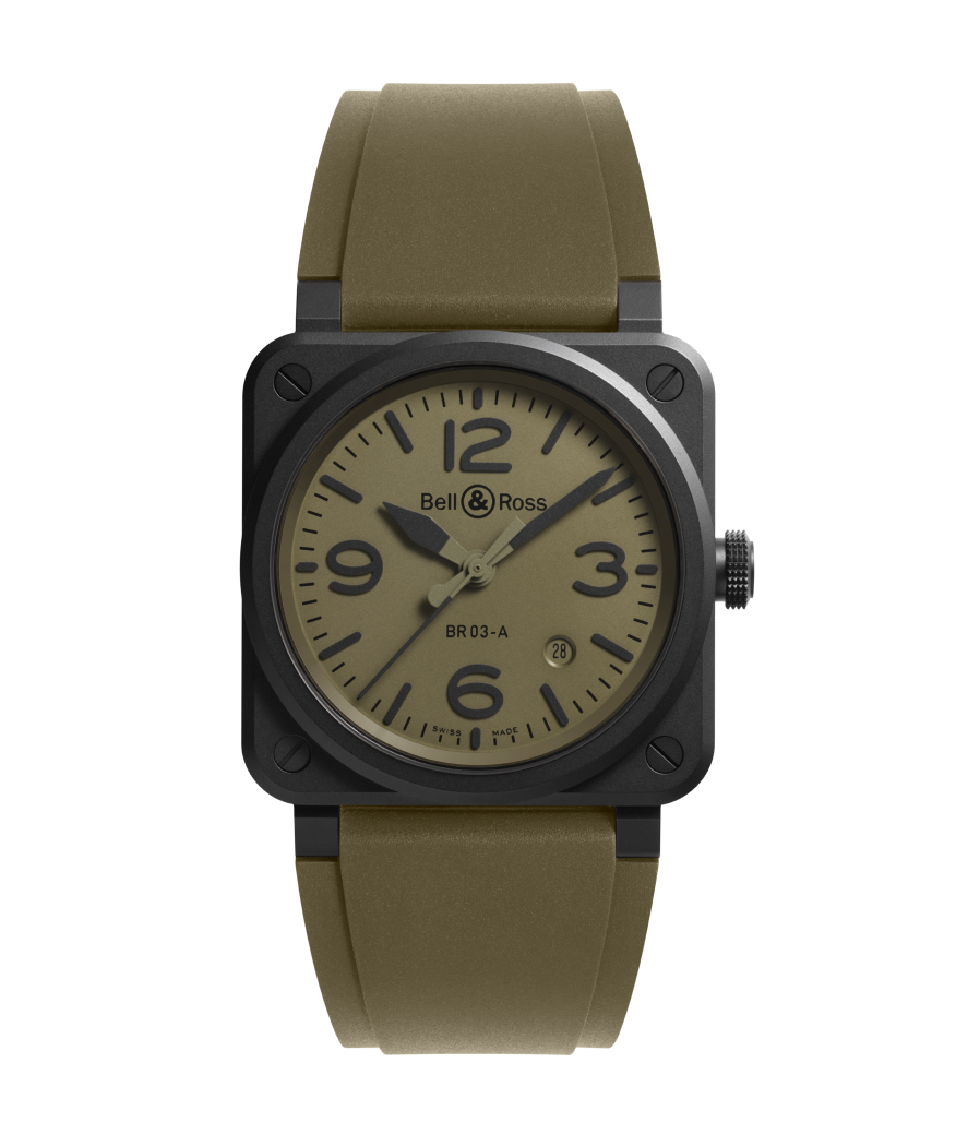 Bell & Ross Watch BR-03 Military Ceramic BR03A-MIL-CE/SRB
