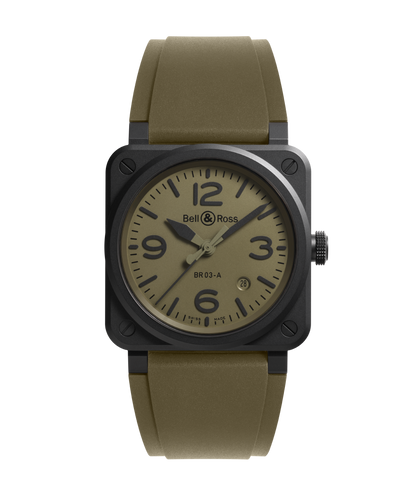 Bell & Ross Watch BR-03 Military Ceramic BR03A-MIL-CE/SRB