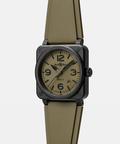 Bell & Ross Watch BR-03 Military Ceramic BR03A-MIL-CE/SRB