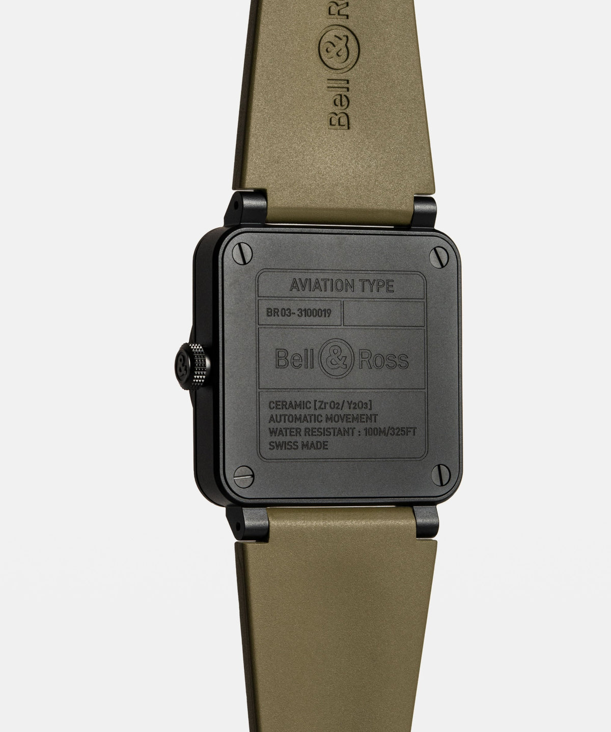 Bell & Ross Watch BR-03 Military Ceramic BR03A-MIL-CE/SRB