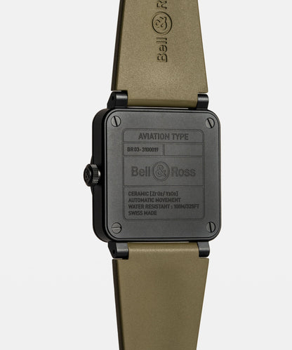 Bell & Ross Watch BR-03 Military Ceramic BR03A-MIL-CE/SRB