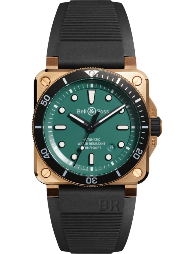 BR 03-92 Diver Black & Green Bronze