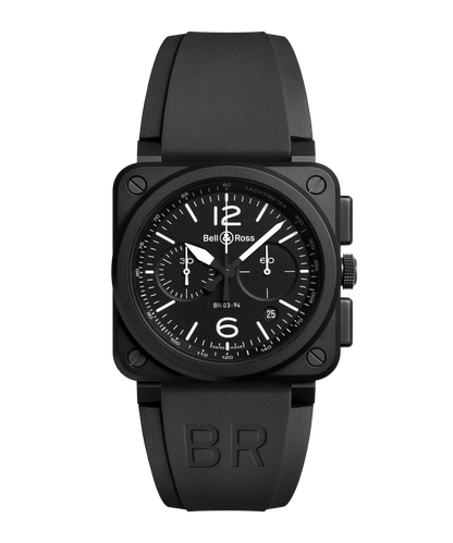 Bell & Ross Watch BR-03 Chrono Black Matte BR0394-BL-CE