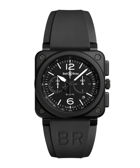 Bell & Ross Watch BR-03 Chrono Black Matte BR0394-BL-CE