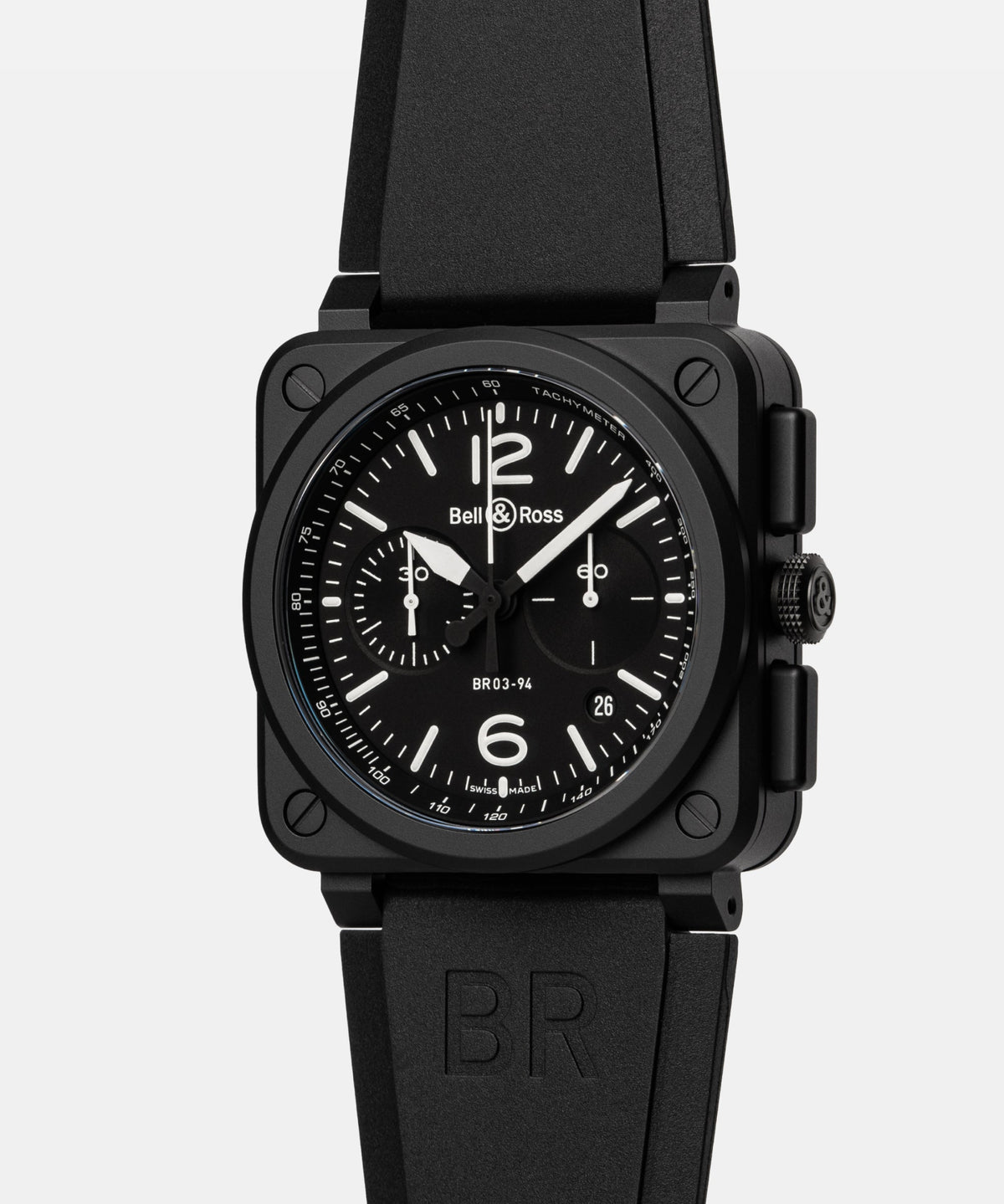 Bell & Ross Watch BR-03 Chrono Black Matte BR0394-BL-CE