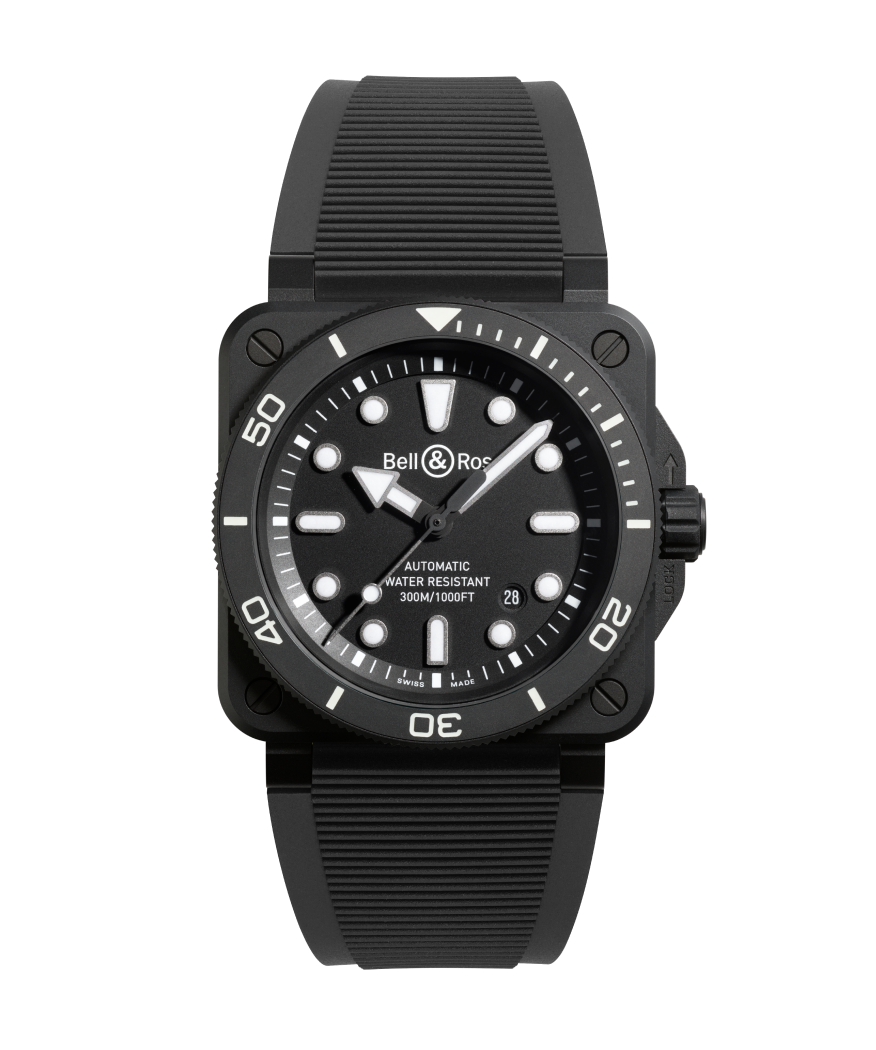 Bell & Ross Watch BR-03 Diver Black Matte Ceramic BR03A-D-BL-CE/SRB