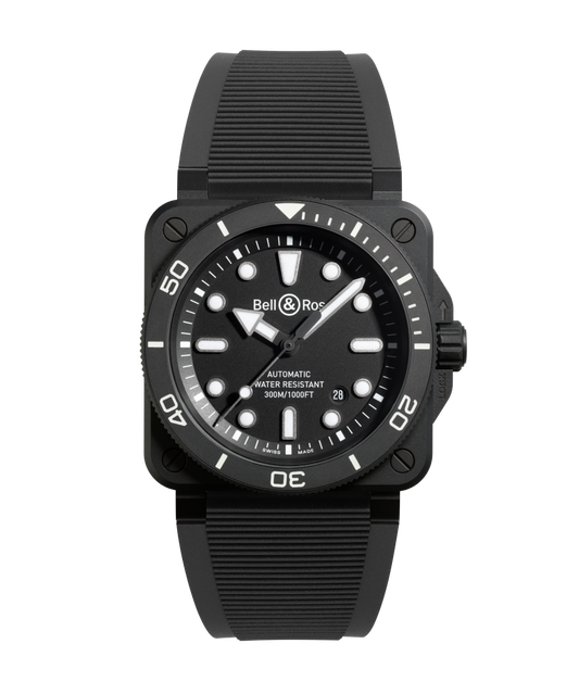 Bell & Ross Watch BR-03 Diver Black Matte Ceramic BR03A-D-BL-CE/SRB