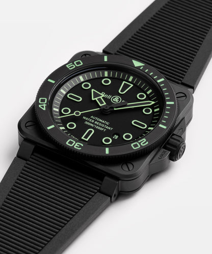 Bell & Ross Montre BR-03  Diver Lum Outline BR03A-D-OL-CE/SRB