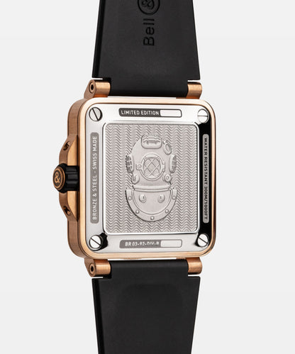 Bell & Ross Watch BR-03 Diver Black & Green Bronze BR0392-D-LT-BR/SRB