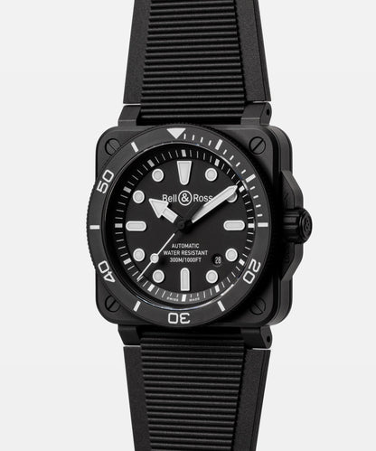 Bell & Ross Watch BR-03 Diver Black Matte Ceramic BR03A-D-BL-CE/SRB