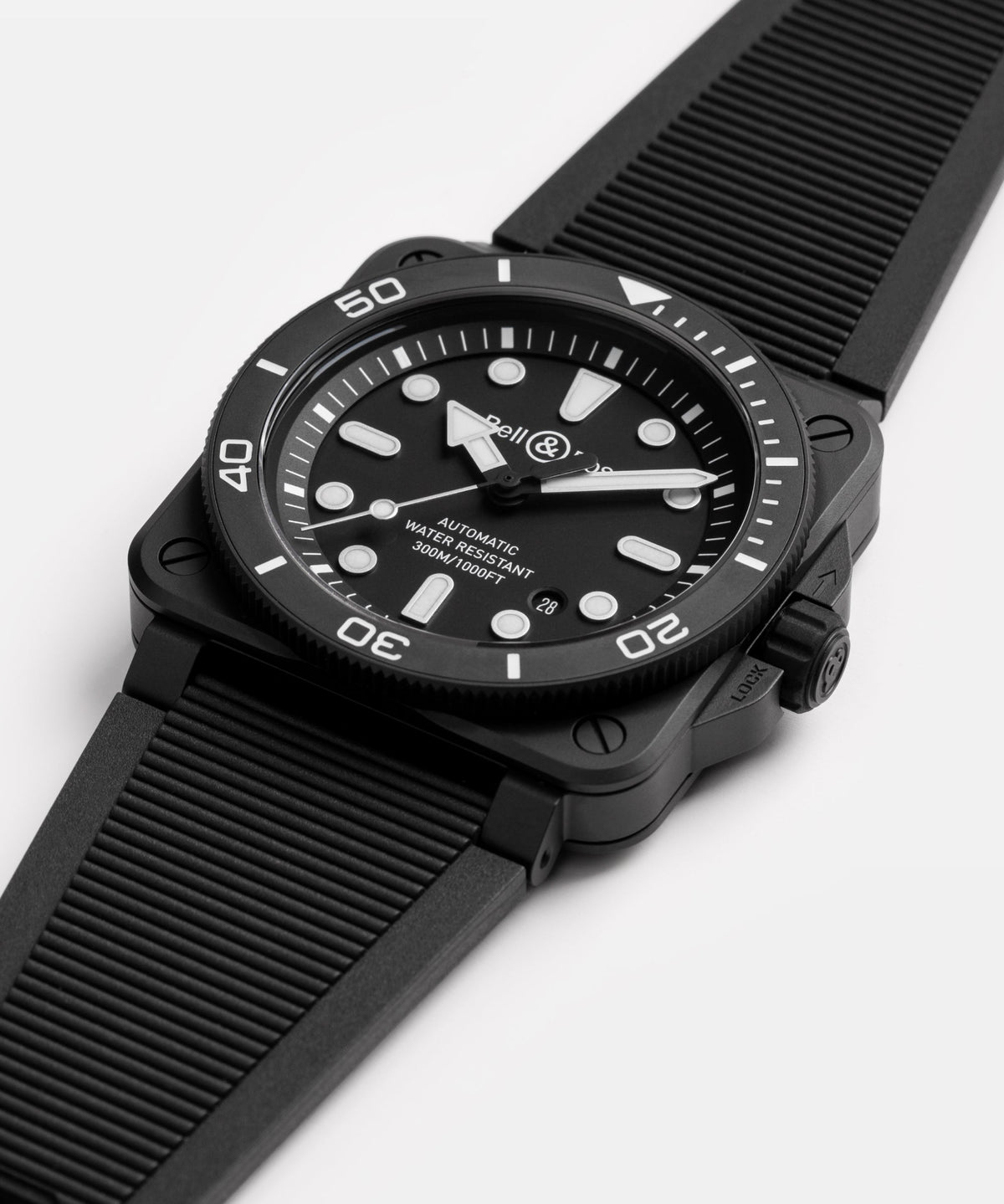 Bell & Ross Watch BR-03 Diver Black Matte Ceramic BR03A-D-BL-CE/SRB