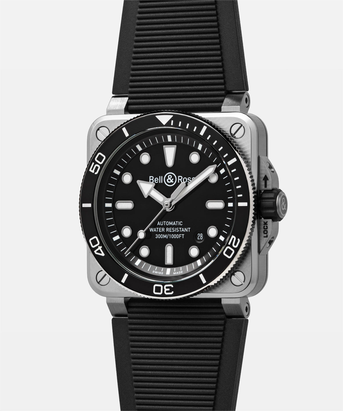 Bell & Ross Watch BR-03 Diver Black Steel BR03A-D-BL-ST/SRB