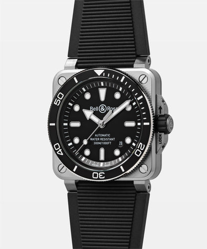 Bell & Ross Watch BR-03 Diver Black Steel BR03A-D-BL-ST/SRB