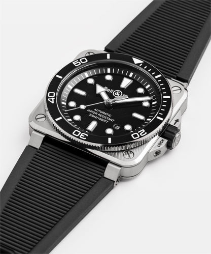Bell & Ross Watch BR-03 Diver Black Steel BR03A-D-BL-ST/SRB