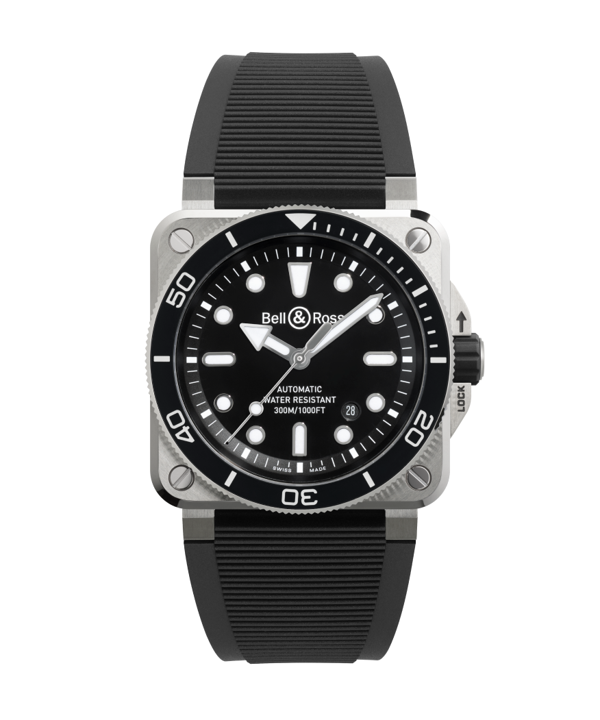 Bell & Ross Watch BR-03 Diver Black Steel BR03A-D-BL-ST/SRB