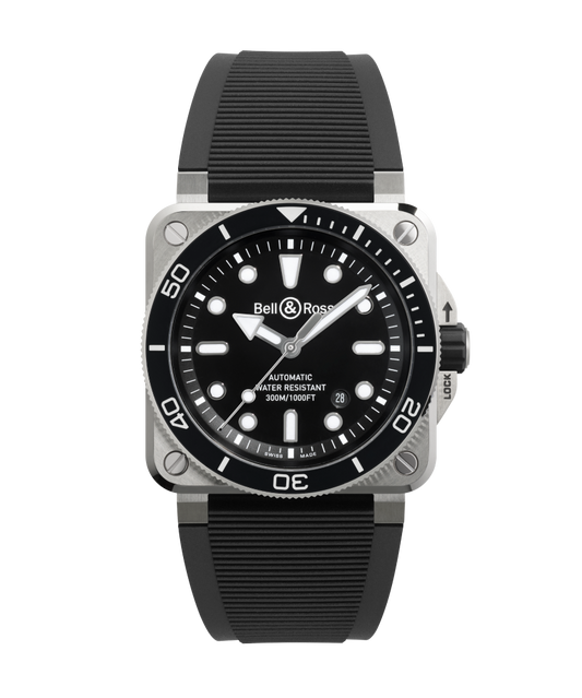 Bell & Ross Watch BR-03 Diver Black Steel BR03A-D-BL-ST/SRB
