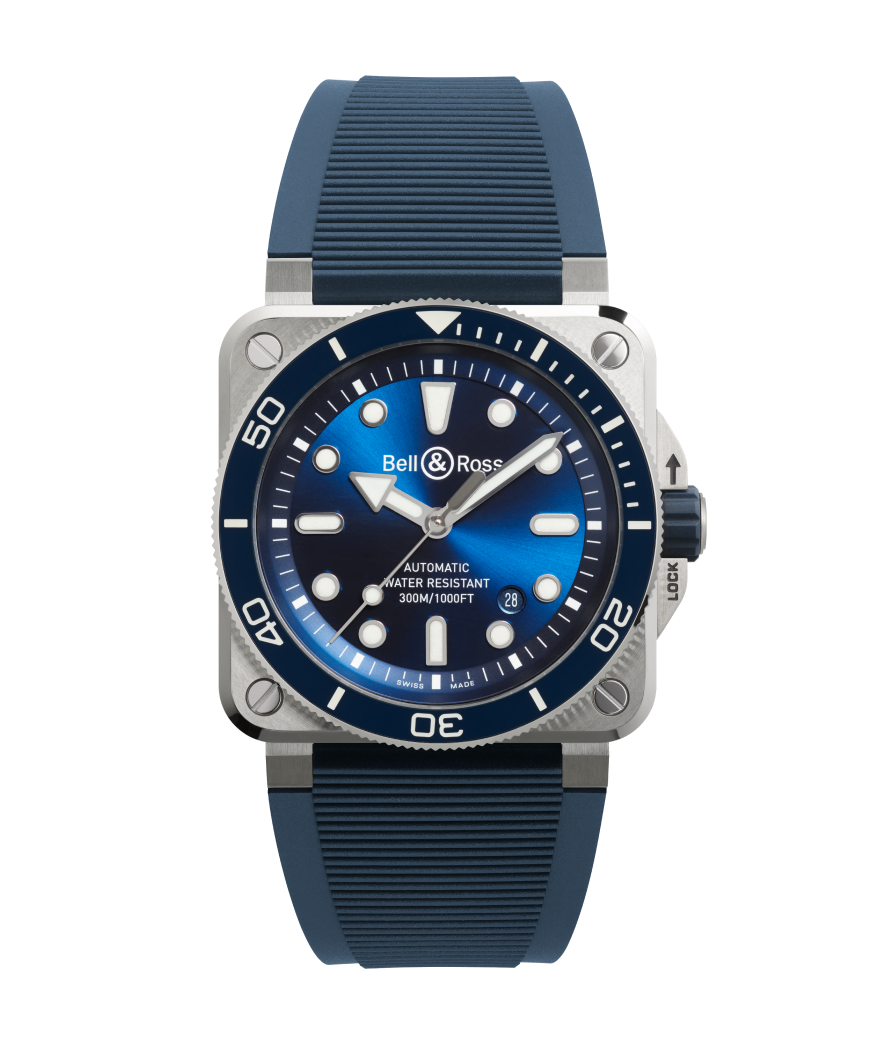 Bell & Ross Watch BR-03 Diver Blue Steel BR03A-D-BLU-ST/SRB