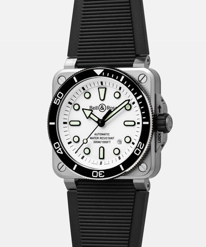 Bell & Ross Watch BR-03 Diver White Steel BR03A-D-WH-ST/SRB
