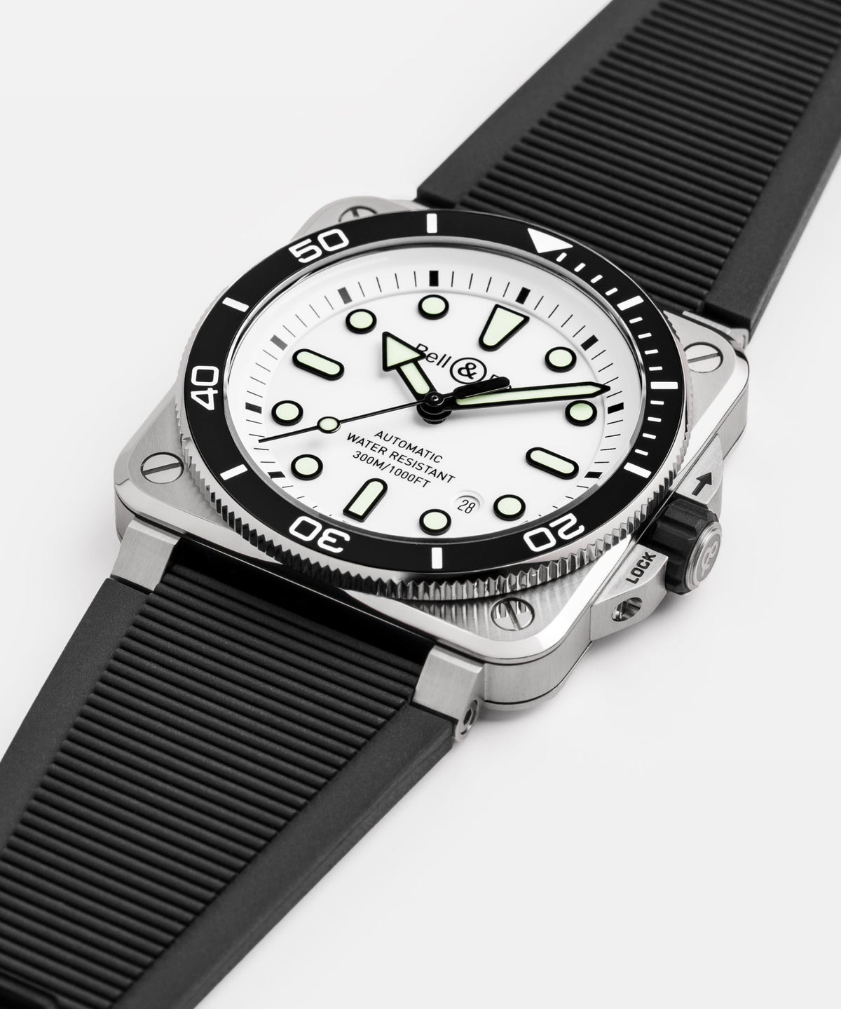 Bell & Ross Watch BR-03 Diver White Steel BR03A-D-WH-ST/SRB