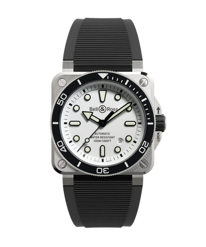 Bell & Ross Watch BR-03 Diver White Steel BR03A-D-WH-ST/SRB