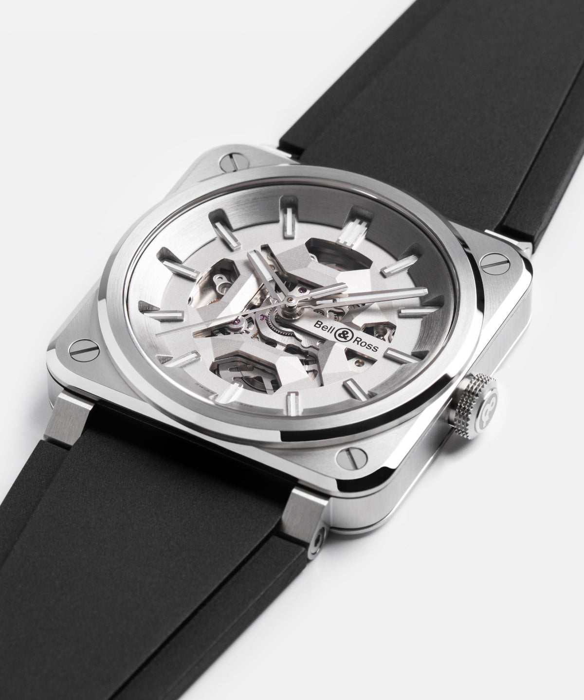 Bell & Ross Montre BR-03 Skeleton Grey Steel BR03A-GR-SKST/SRB