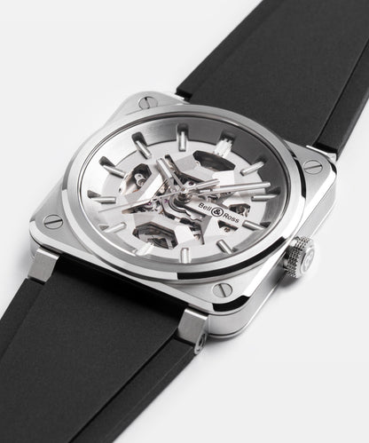 Bell & Ross Montre BR-03 Skeleton Grey Steel BR03A-GR-SKST/SRB