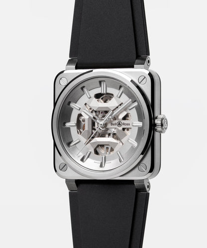 Bell & Ross Montre BR-03 Skeleton Grey Steel BR03A-GR-SKST/SRB