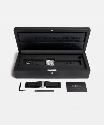Bell & Ross Montre BR-03 Skeleton Grey Steel BR03A-GR-SKST/SRB