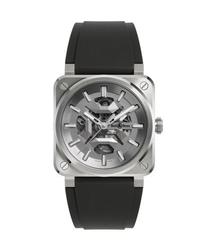 Bell & Ross Montre BR-03 Skeleton Grey Steel BR03A-GR-SKST/SRB