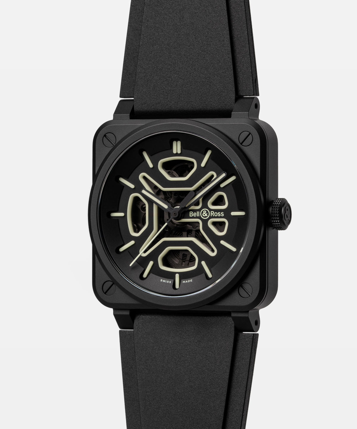 Bell & Ross Montre BR-03 Skeleton Lum Ceramic BR03A-LM-SKCE/SRB