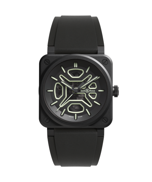 Bell & Ross Montre BR-03 Skeleton Lum Ceramic BR03A-LM-SKCE/SRB