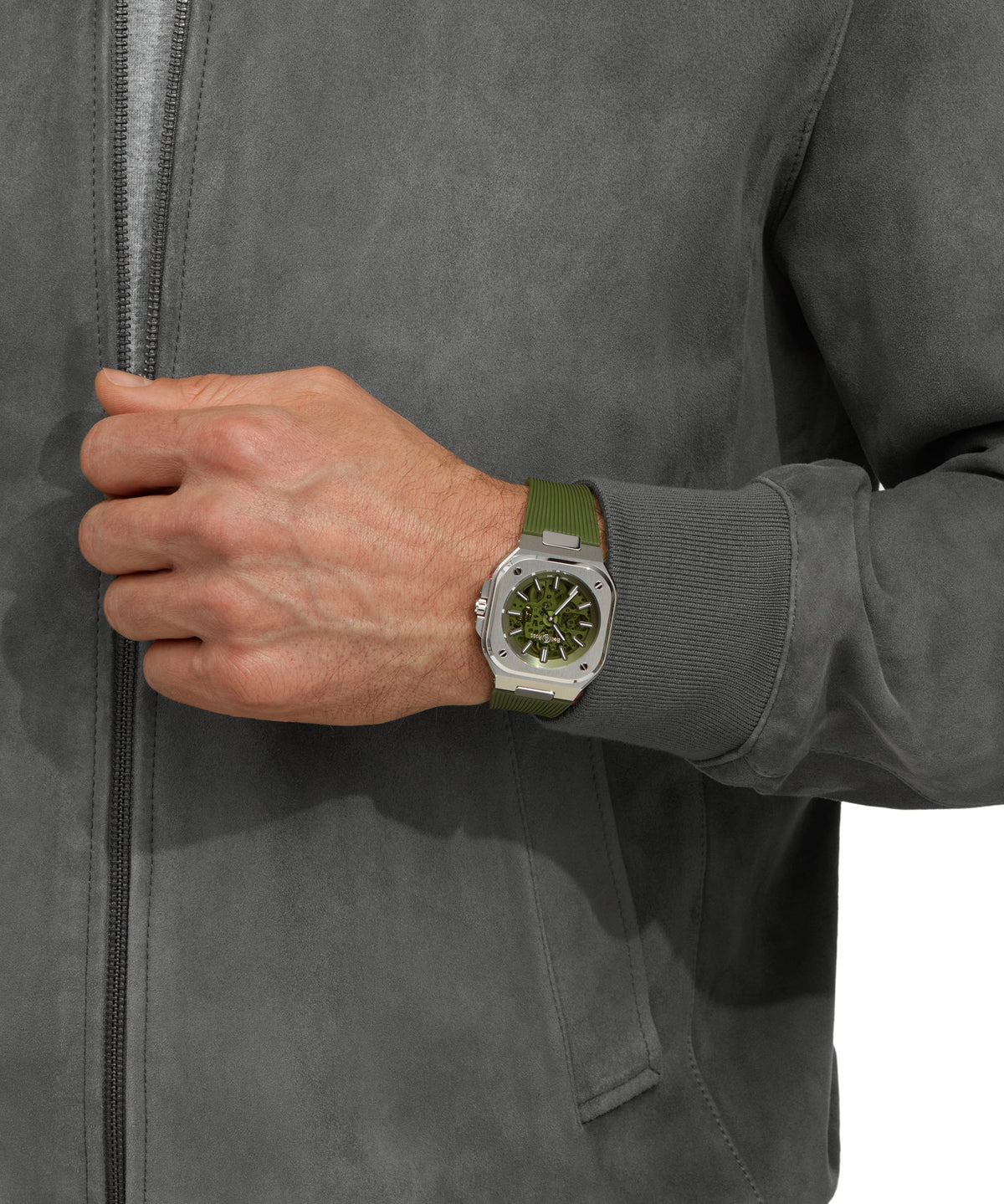 Bell & Ross Watch BR 05 SKELETON GREEN BR05A-GN-SKST/SRB
