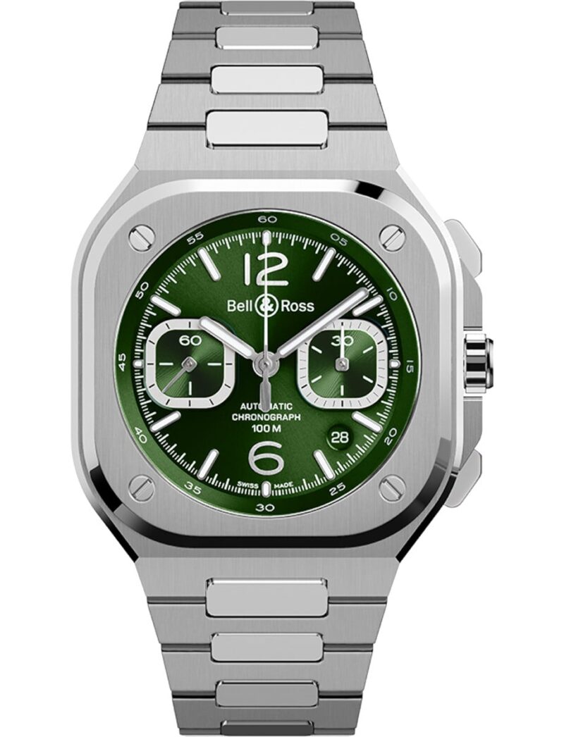 BR 05 Chrono Green Steel