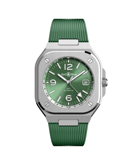 Bell & Ross Montre BR-05 GMT Green Steel BR05G-GN-ST/SRB