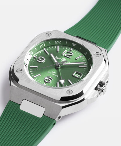Bell & Ross Montre BR-05 GMT Green Steel BR05G-GN-ST/SRB
