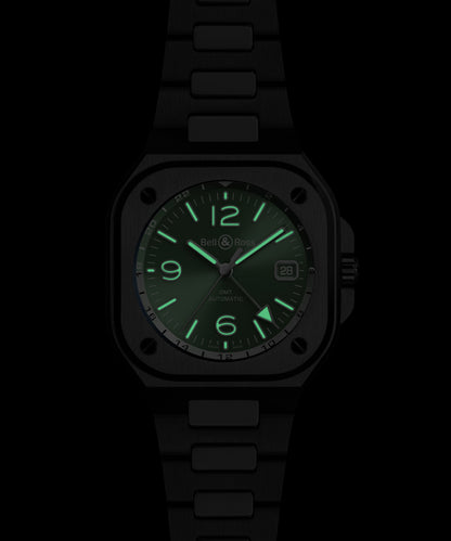 Bell & Ross Montre BR-05 GMT Green Steel BR05G-GN-ST/SST