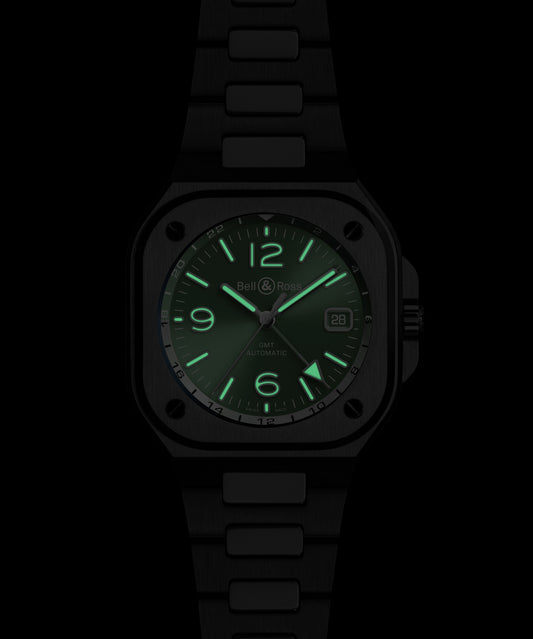 Bell & Ross Montre BR-05 GMT Green Steel BR05G-GN-ST/SST