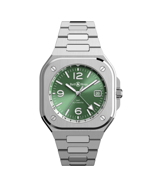 Bell & Ross Montre BR-05 GMT Green Steel BR05G-GN-ST/SST