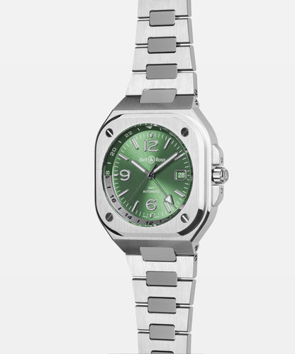 Bell & Ross Montre BR-05 GMT Green Steel BR05G-GN-ST/SST
