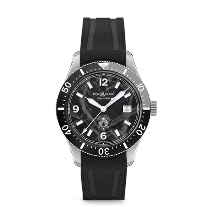 Montblanc Iced Sea Automatic Date - Steel - Ceramic - Black - Montblanc® US MB129372