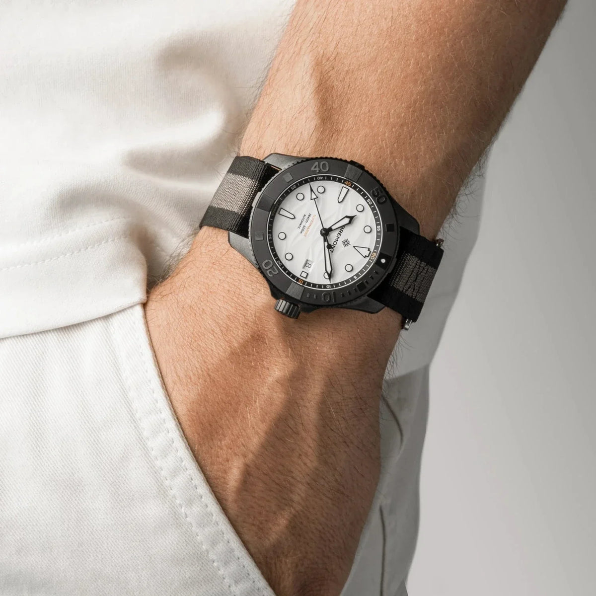 Bremont Watches | Mens | Supermarine Supermarine Full Ceramic, Polar White SM43-DT-BKCER-WH-N-S