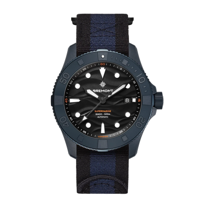Bremont Watches | Mens | Supermarine Supermarine Full Ceramic Deep Blue Nato Strap SM43-DT-BLCER-BK-N-S