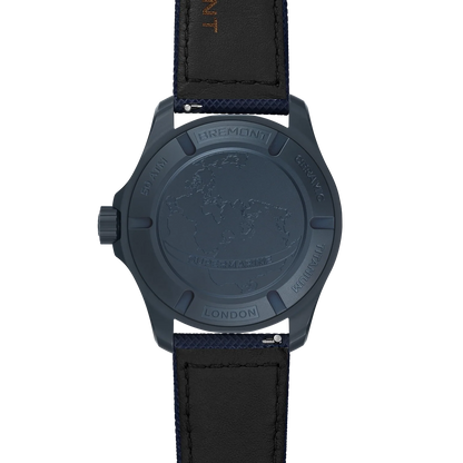 Bremont Watches | Mens | Supermarine Supermarine Full Ceramic Deep Blue Leather Strap SM43-DT-BLCER-BK-L-S