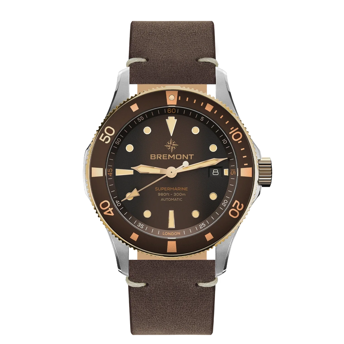 Bremont Watches | Mens | Supermarine Supermarine 300M Date, Bi-Colour SM40-DT-BI-BR-L-S