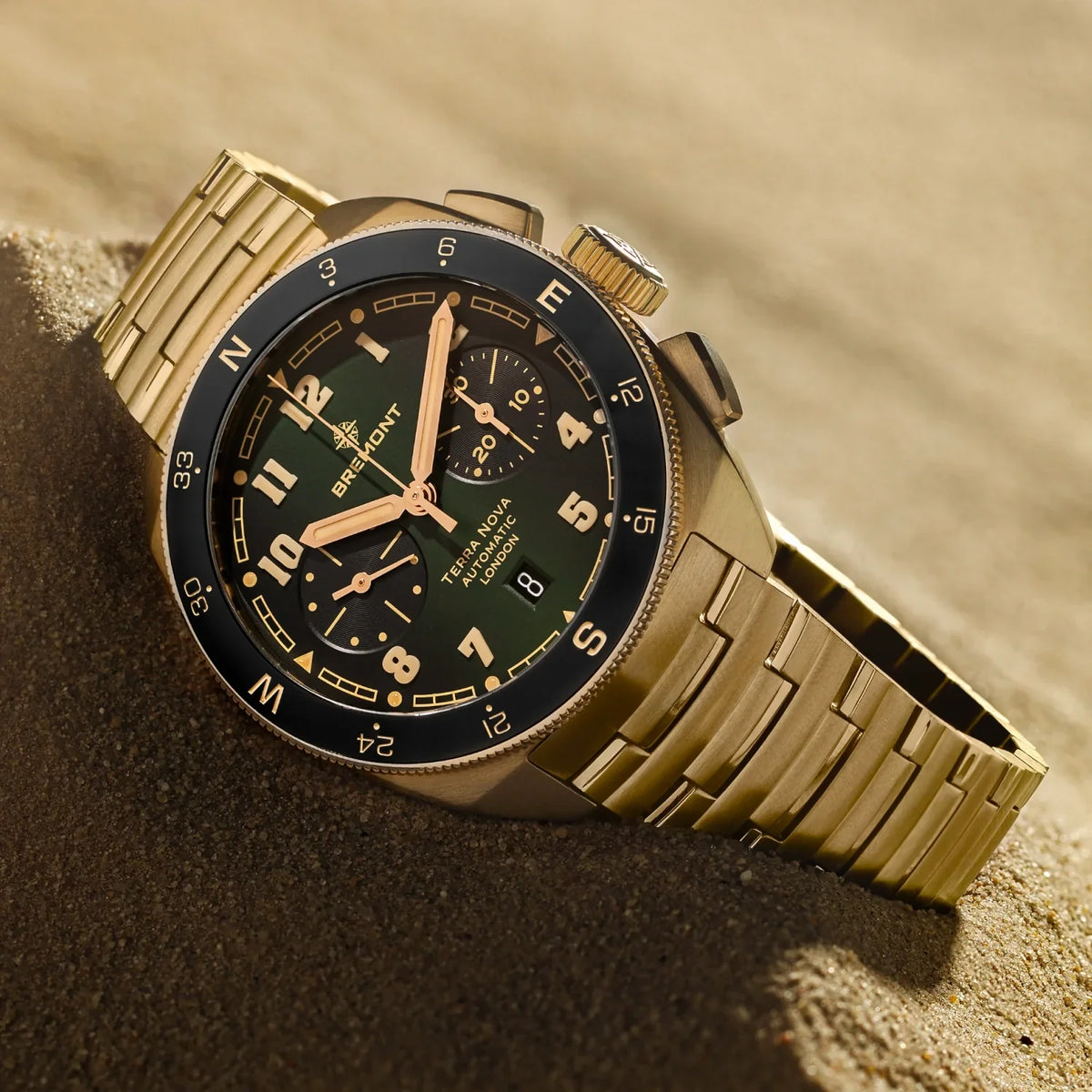 Bremont Watches | Mens | Terra Nova Terra Nova 42.5 Chronograph Bronze TN42-CHR-BZ-GN-B