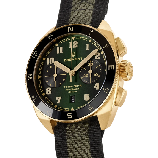 Bremont Watches | Mens | Terra Nova Terra Nova 42.5 Chronograph Bronze TN42-CHR-BZ-GN-N-S