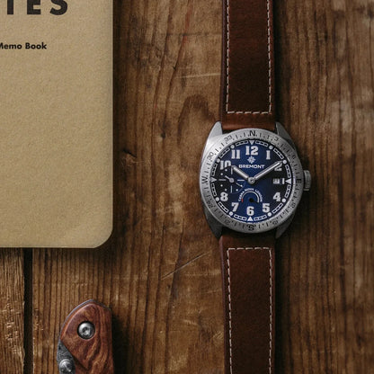 Bremont Watches | Mens | Terra Nova Terra Nova 40.5 Turning Bezel Power Reserve TN40-PWR-SS-BL-L-S