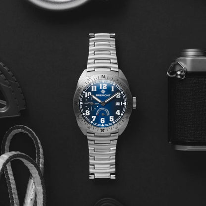 Bremont Watches | Mens | Terra Nova Terra Nova 40.5 Turning Bezel Power Reserve TN40-PWR-SS-BL-B