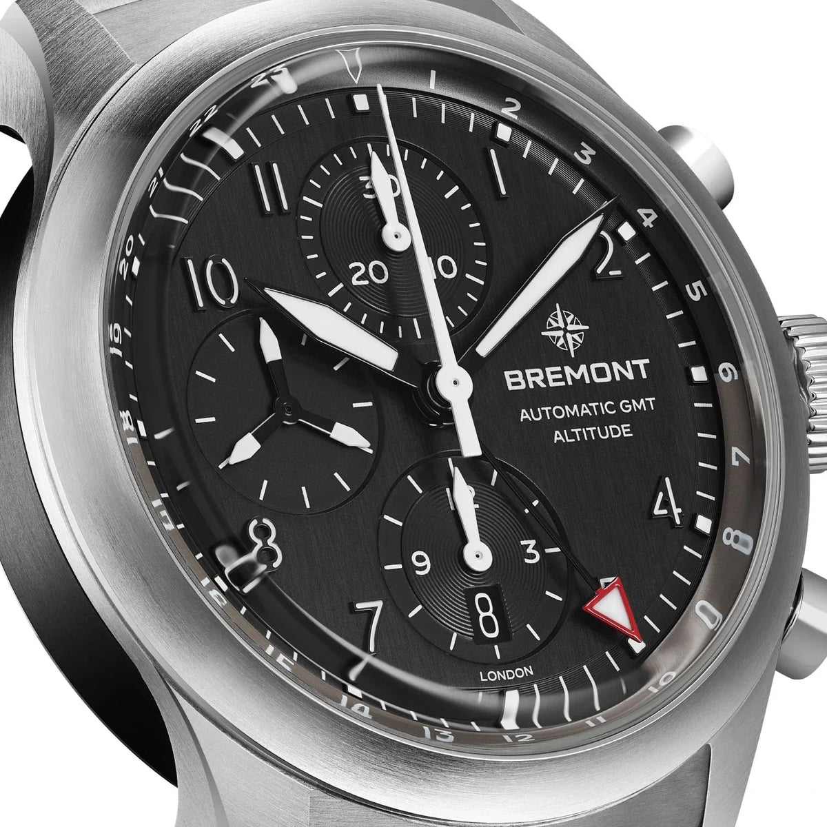 Bremont Watches | Mens | Altitude Altitude Chronograph GMT ALT42-CHR-G-SS-BK-B